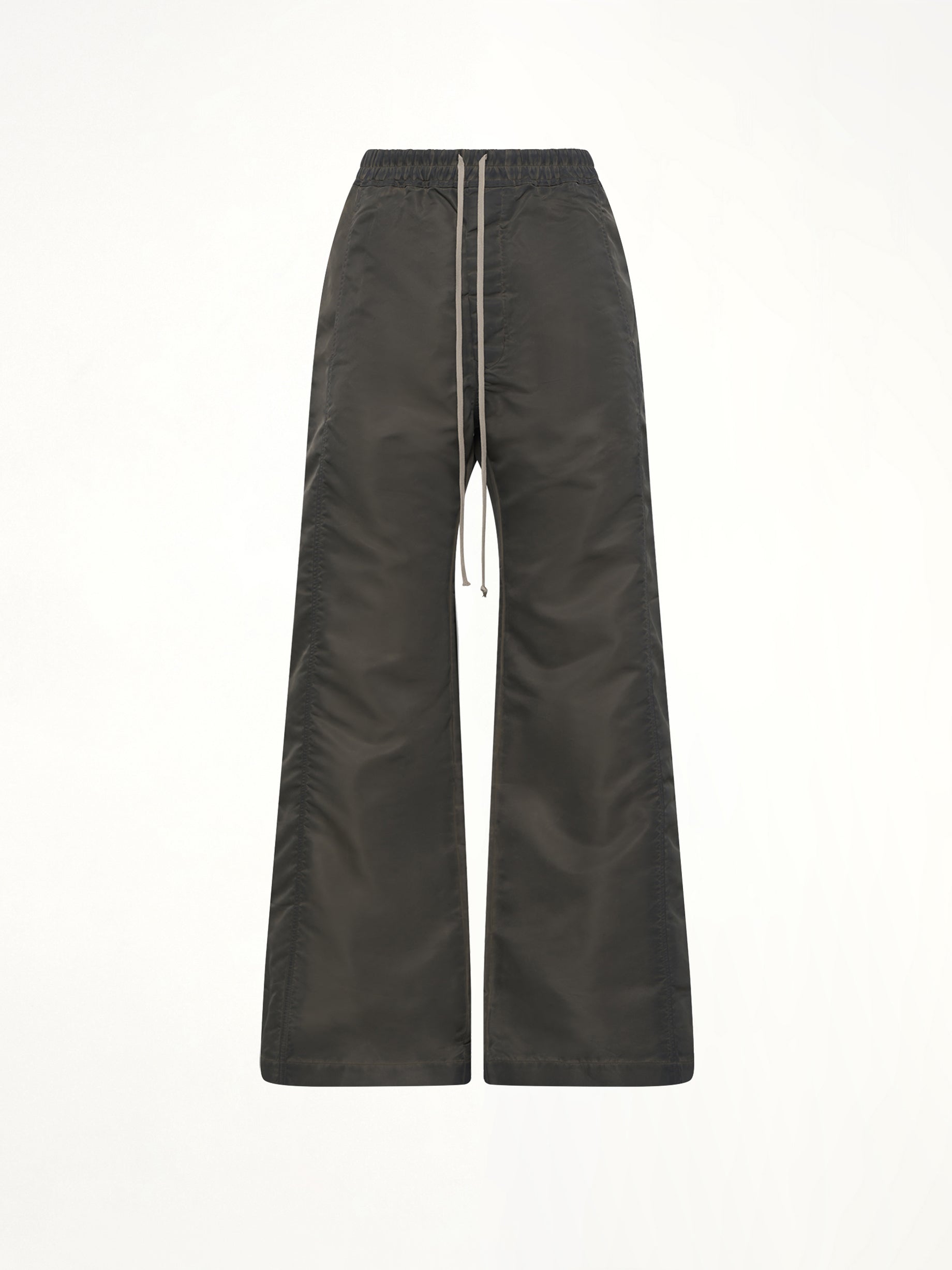 Nylon Wide Pusher Pants in Dark Dust