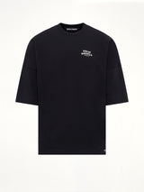 Palm Drift Back Over T-Shirt in Black/Off White