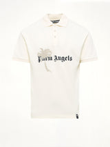 Palm Drift Polo S/S in Off White/Black