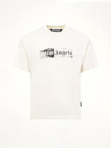 Stamp Logo Regular T-Shirt in Off White/Black