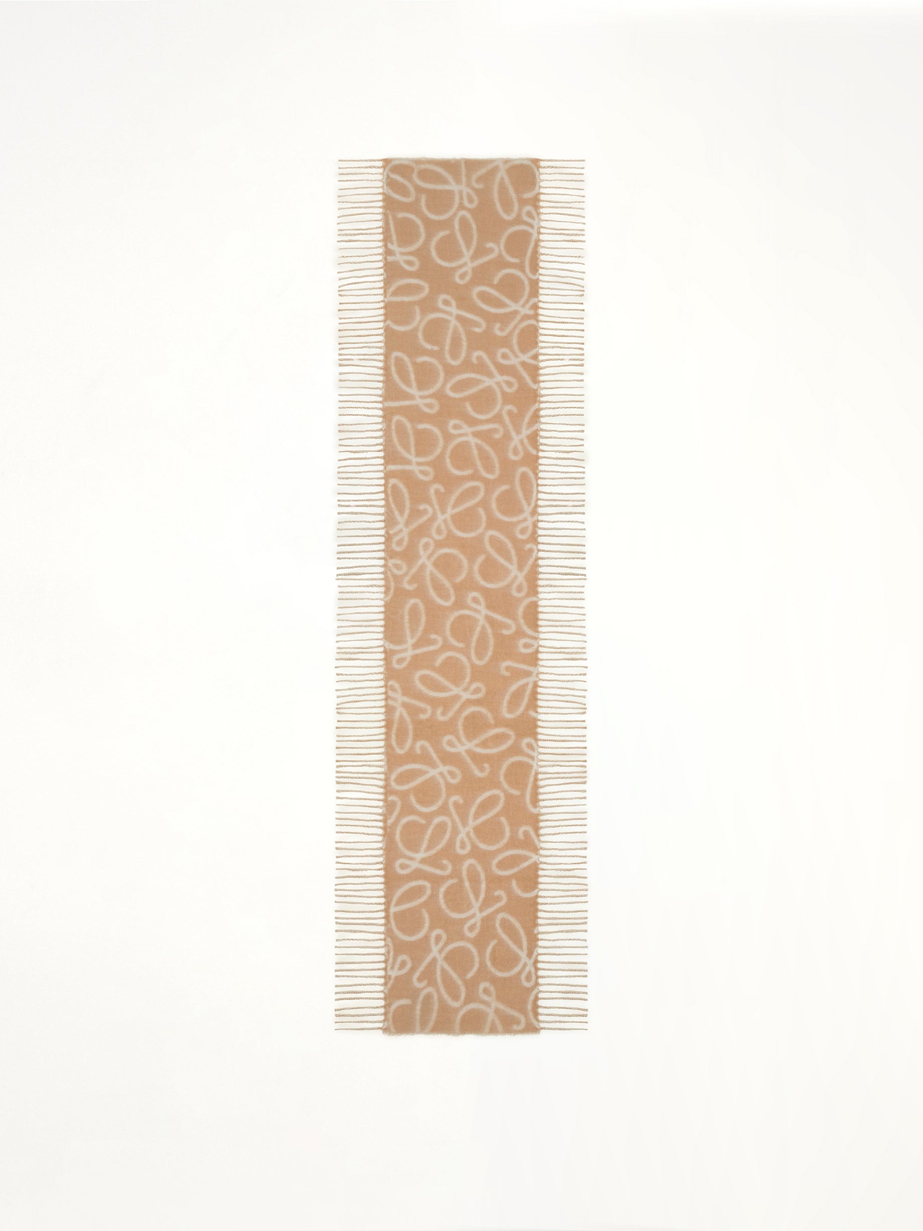 27X158 Anagram Alpaca Blend Scarf in Beige/White