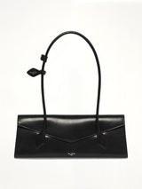 Teckel Flap Medium Bag in Black