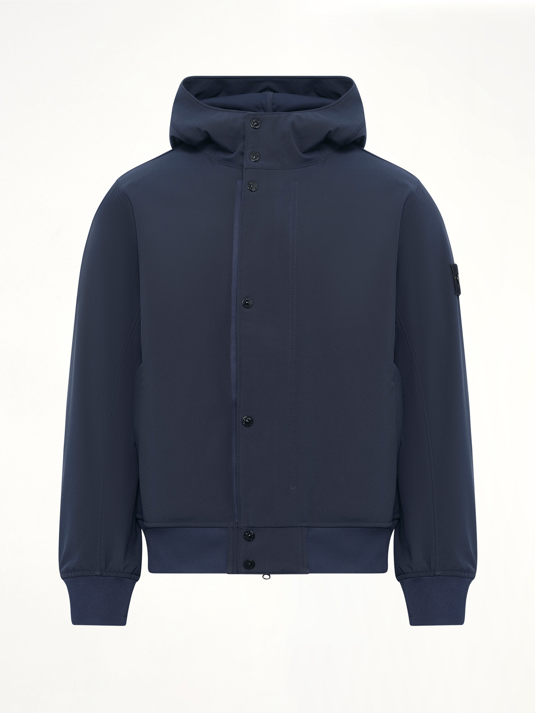 4100118 Soft Shell Short Parka in Navy Blue