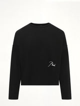 Classique Reverse LS T-Shirt in Black/White