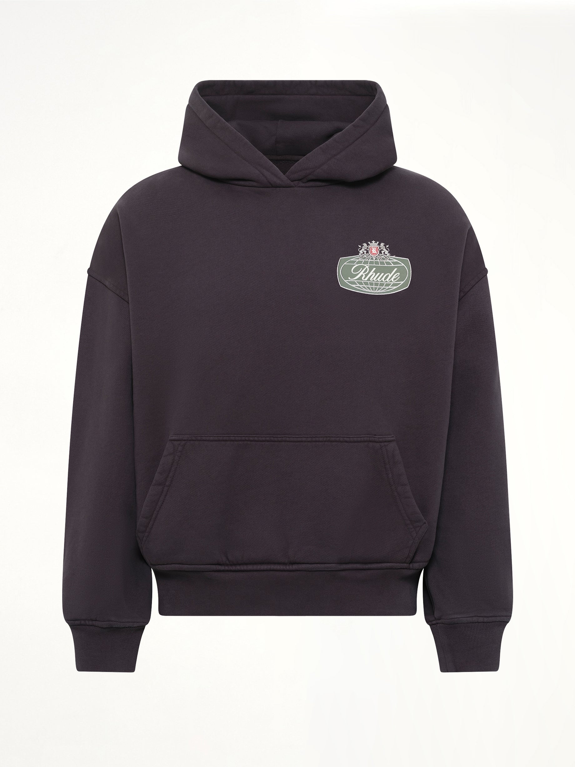 Rhude Desert Crest Hoodie in Vintage Black/Silver