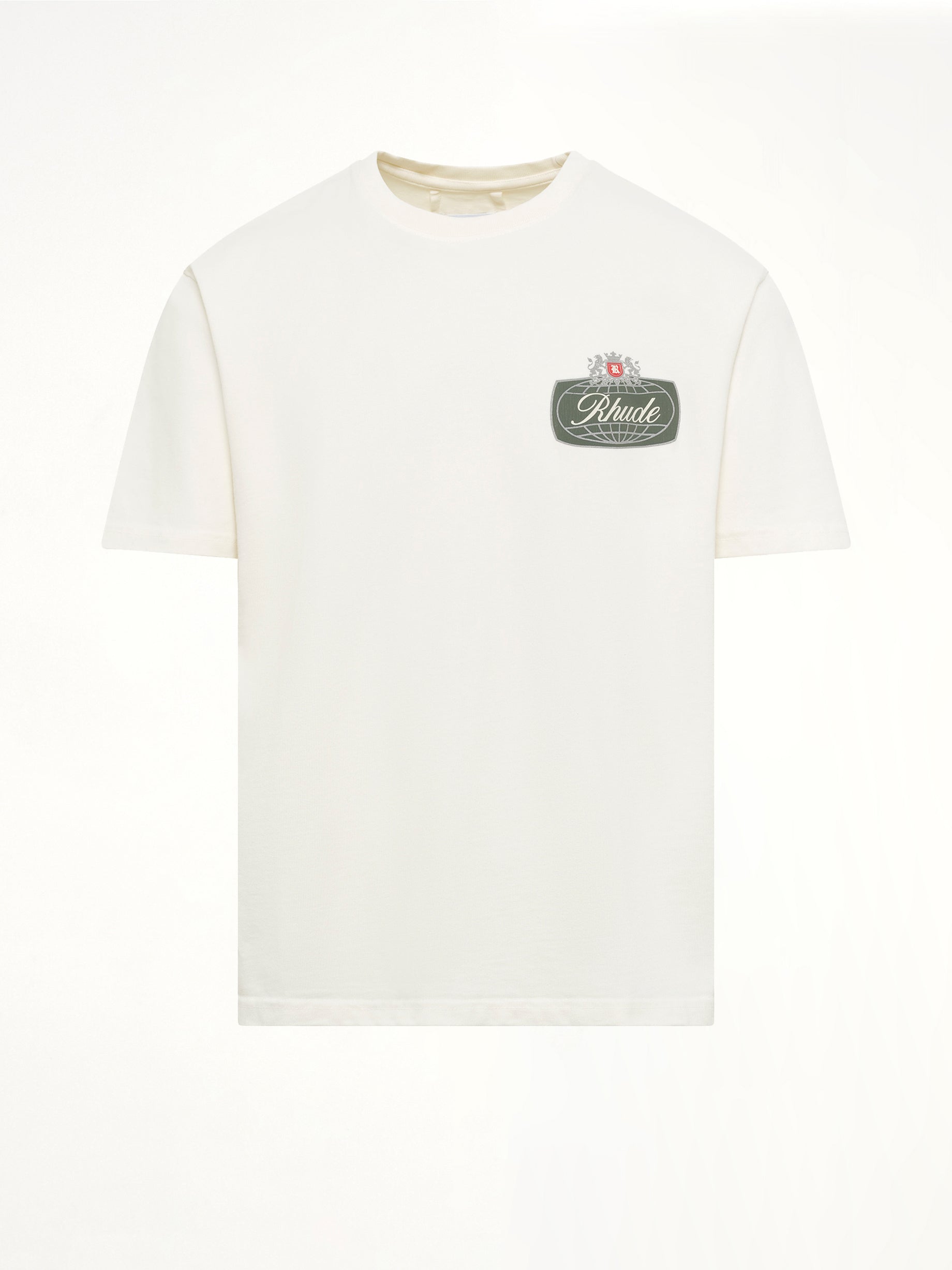 Rhude Desert Crest T-Shirt in Vintage White/Silver