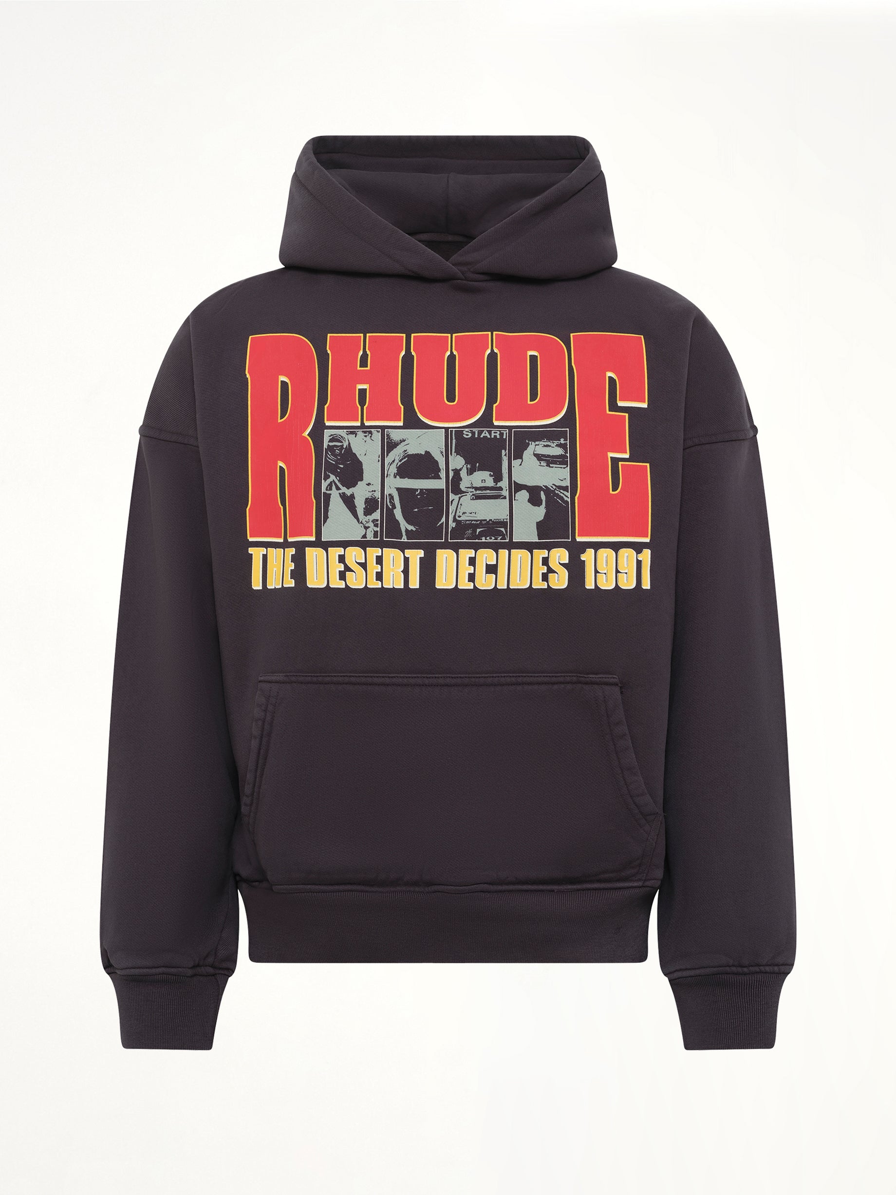 The Desert Decides Hoodie in Vintage Black/Red