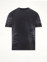 Washed Spray-Dyed T-Shirt in Navy