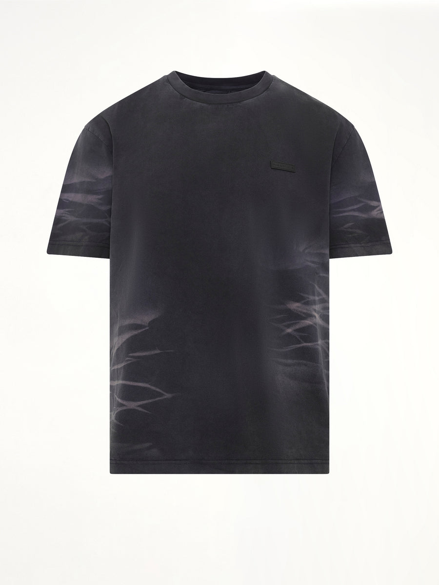 Washed Spray-Dyed T-Shirt in Navy
