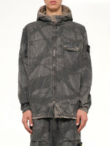 1200038 Tree Camo Hooded Jacket in Biscuit