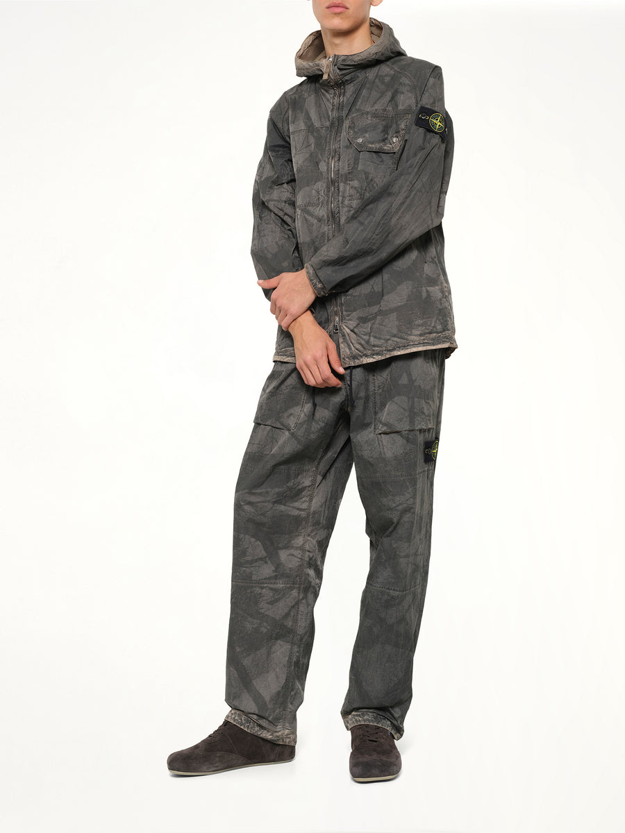 1200038 Tree Camo Hooded Jacket in Biscuit