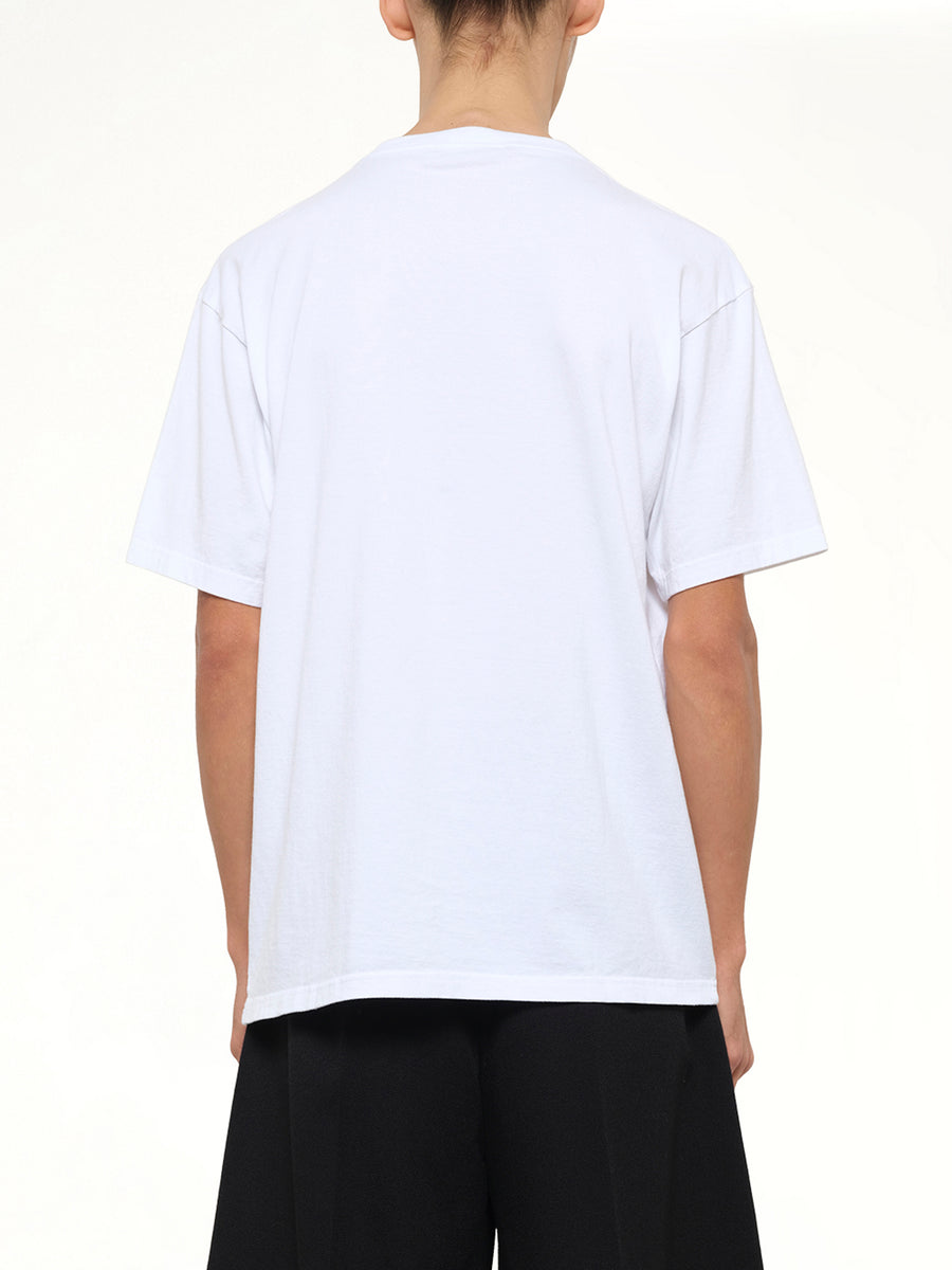 Abstract Bear T-Shirt in White