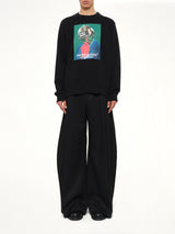 Abstract Sweatshirt in Black