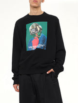 Abstract Sweatshirt in Black