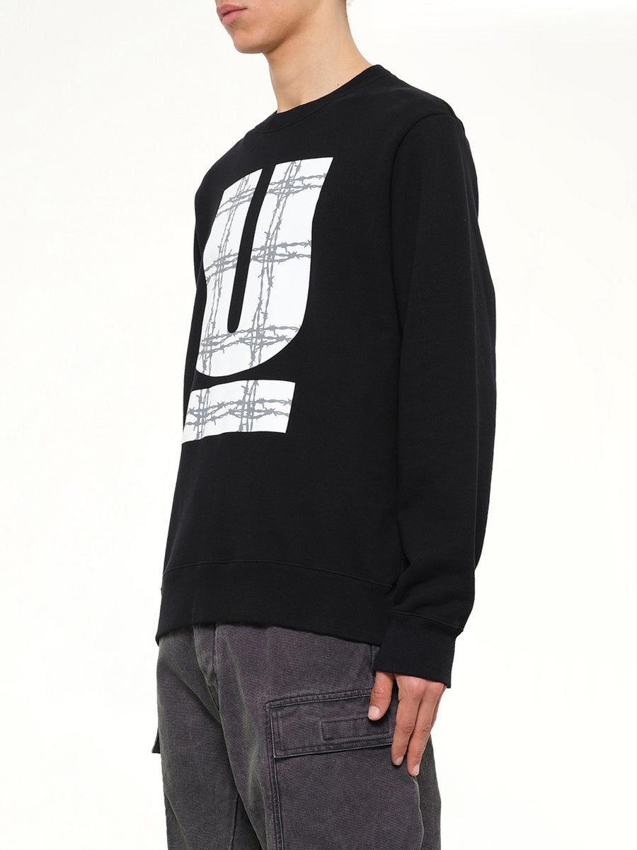 Barbed U Sweatshirt in Black