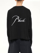 Classique Reverse LS T-Shirt in Black/White