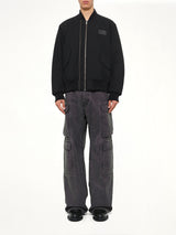 Double Zip Blouson in Black