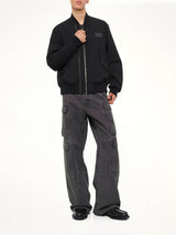 Double Zip Blouson in Black