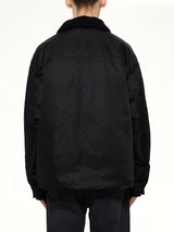 Down Shirt Jacket in Black