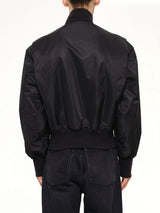 Echo Nylon Bomber Jacket in Black