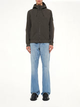 Q100004 Soft Shell Hooded Jacket in Coal Grey