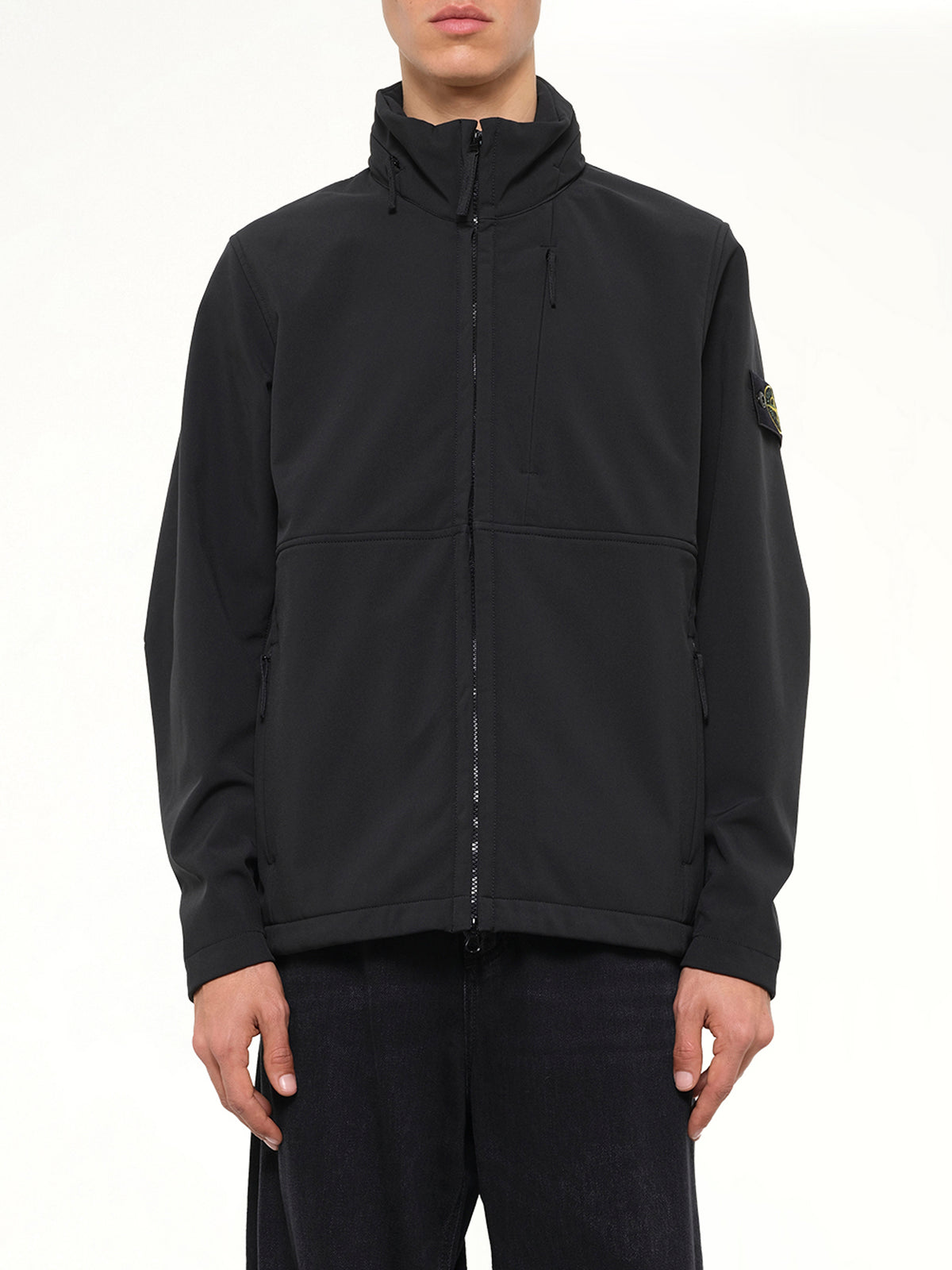 Q100005 Soft Shell Light Jacket in Black