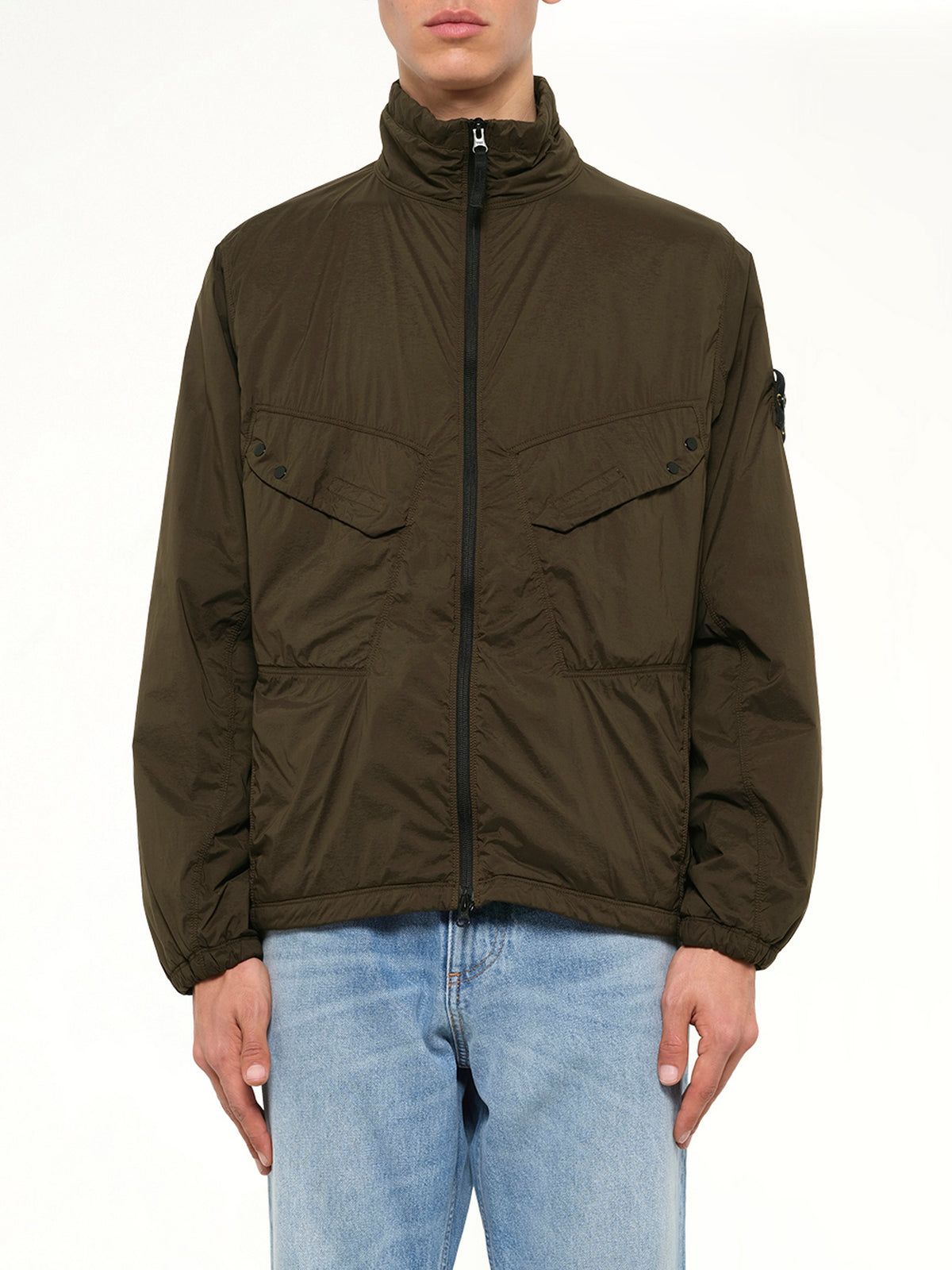 Q100021 Ultra Light Nylon Stretch Jacket in Coal Grey