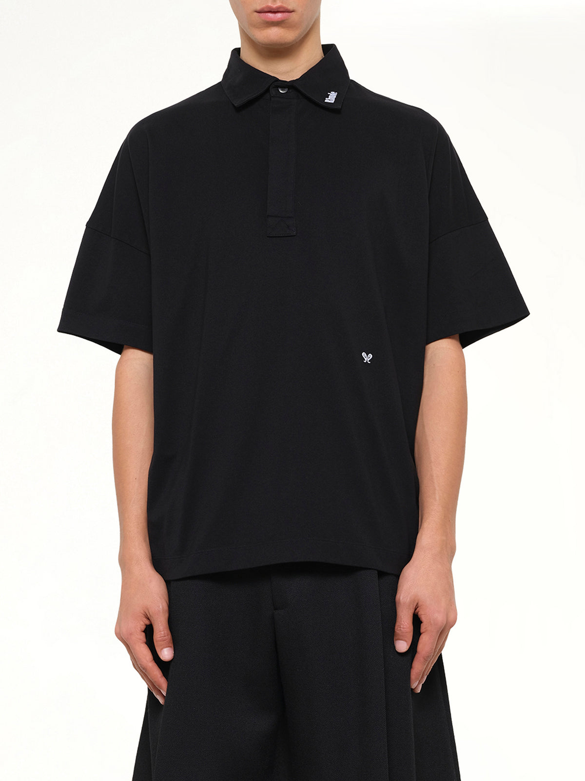 SS Jersey Polo Shirt in Black