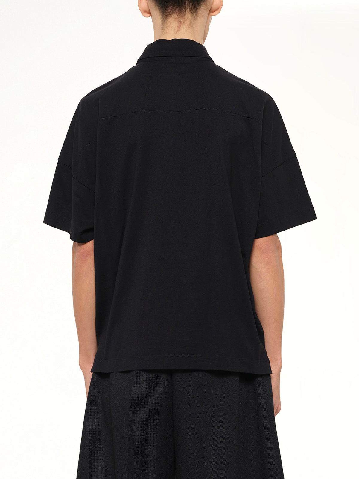 SS Jersey Polo Shirt in Black
