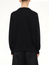 Split U Sweatshirt in Black