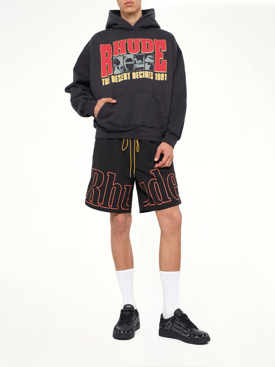 The Desert Decides Hoodie in Vintage Black/Red
