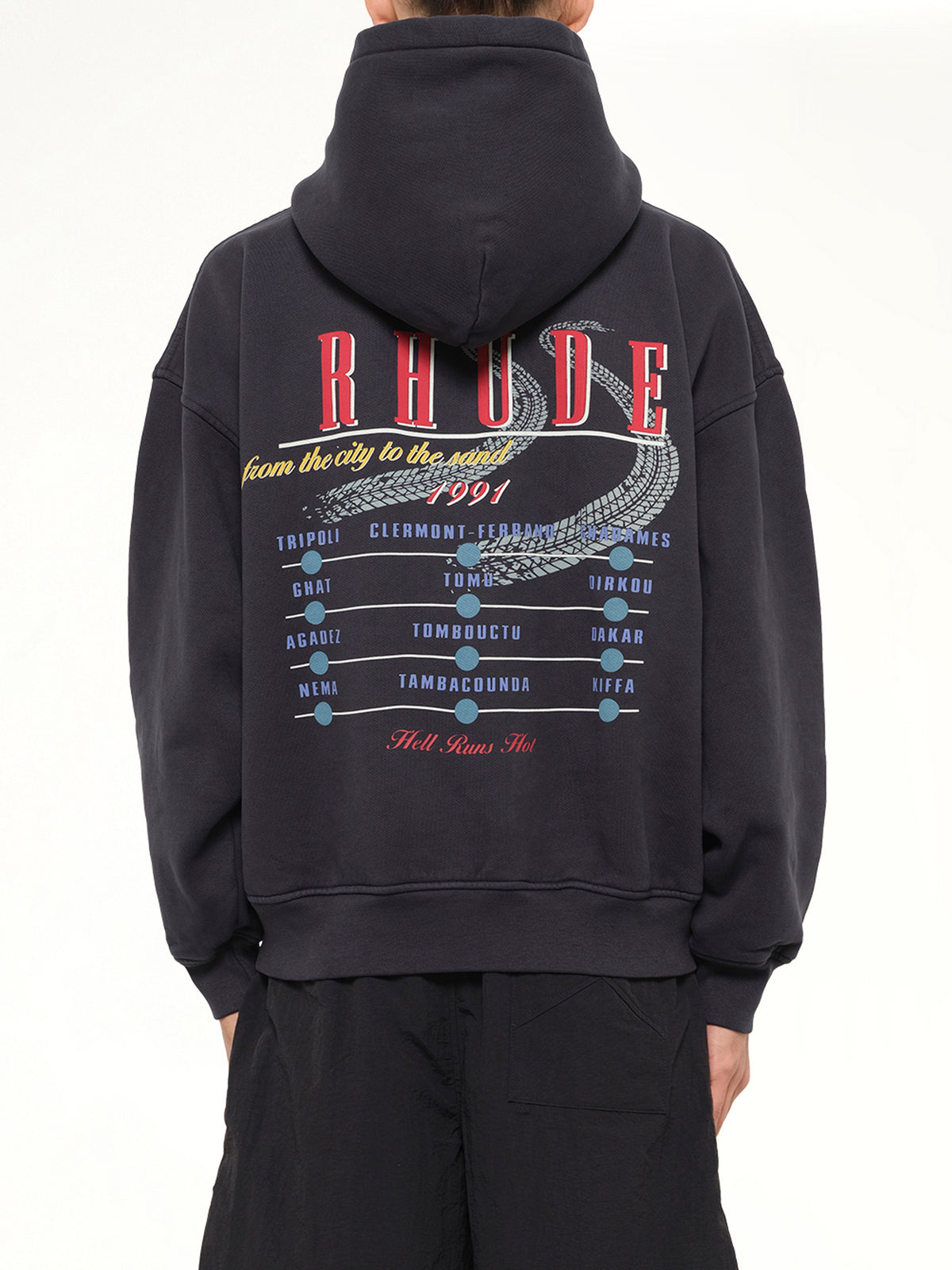 The Desert Decides Hoodie in Vintage Black/Red