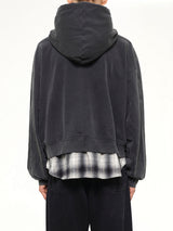 Two-in-One Hoodie in Black