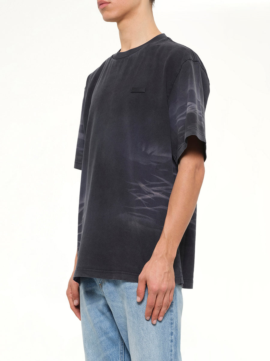 Washed Spray-Dyed T-Shirt in Navy