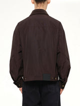 Workwear Jacket with Double Fastening in Brown
