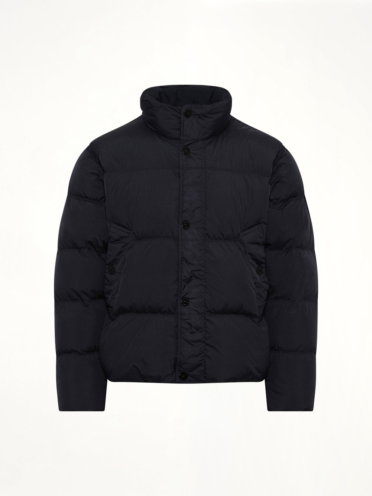 410001 Garment Dyed Crinkle Nylon Down in Navy Blue