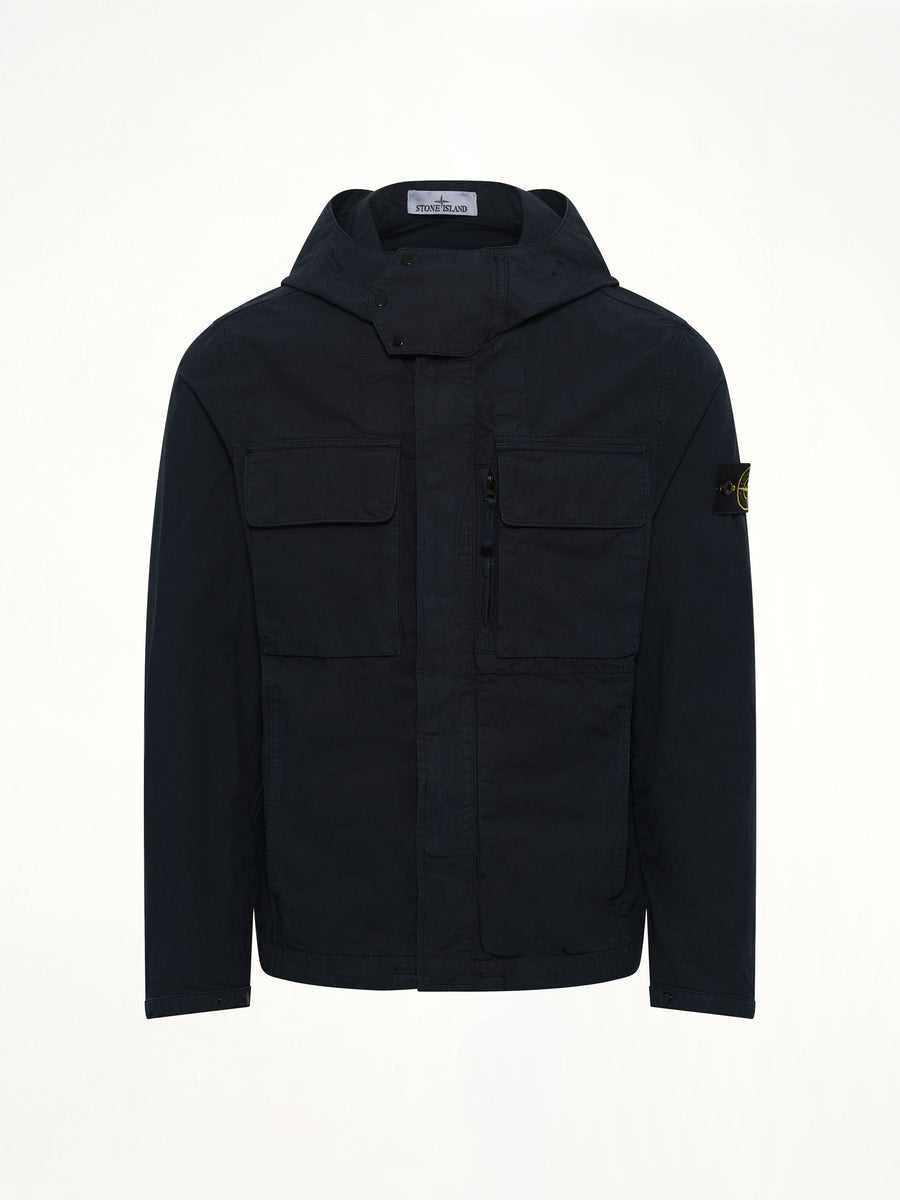 Q10001 Short Parka in Navy Blue