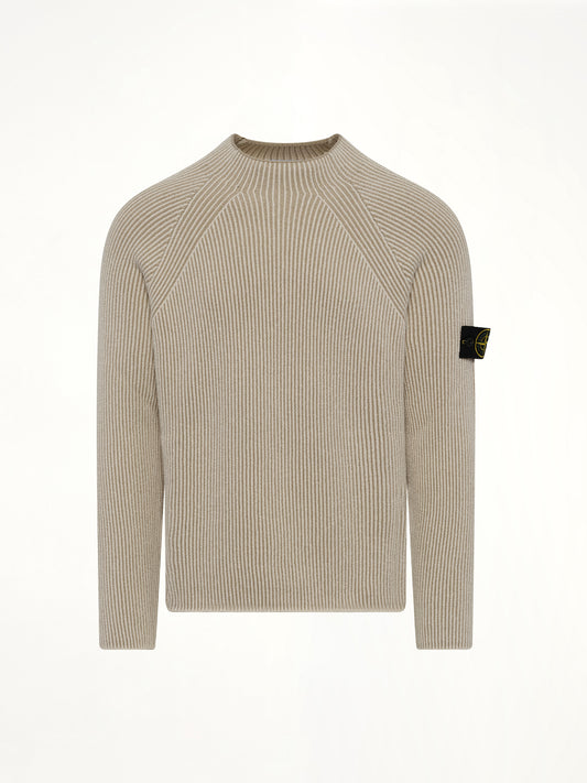 510002 Wool Crew Neck Sweater in Ivory