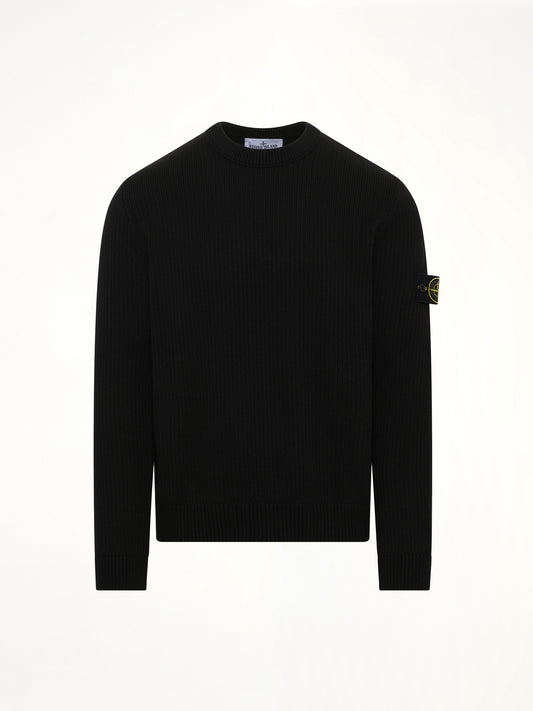 510004 Wool Crew Neck Sweater in Black