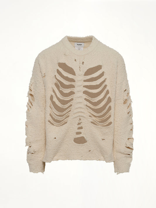 Ribcage Knit Pullover in Ivory