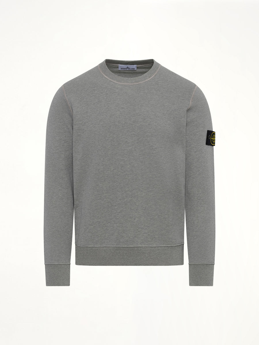 6100060 Organic Cotton Sweatshirt in Melange Grey