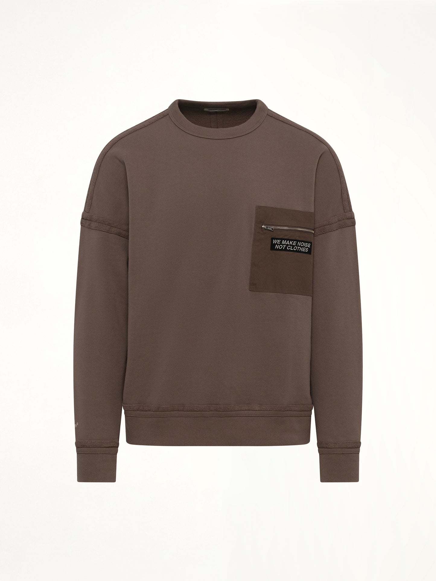 Pocket Sweatshirt in Gray Beige