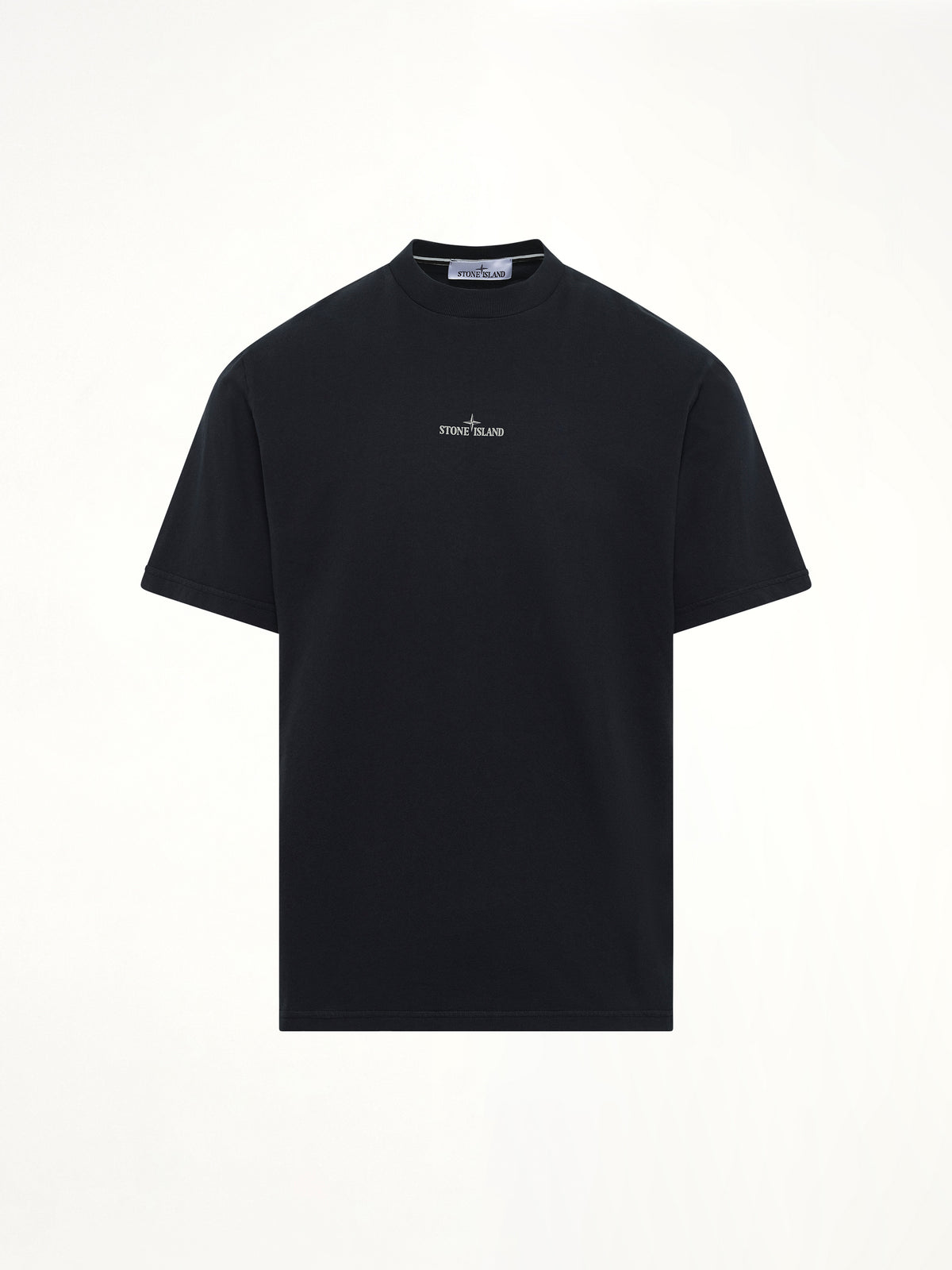 210003インダストリアルプリントS/S Tシャツ（ネイビーブルー）