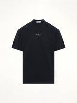 210003インダストリアルプリントS/S Tシャツ（ネイビーブルー）