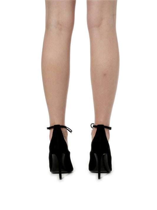 Leather Heel in Black