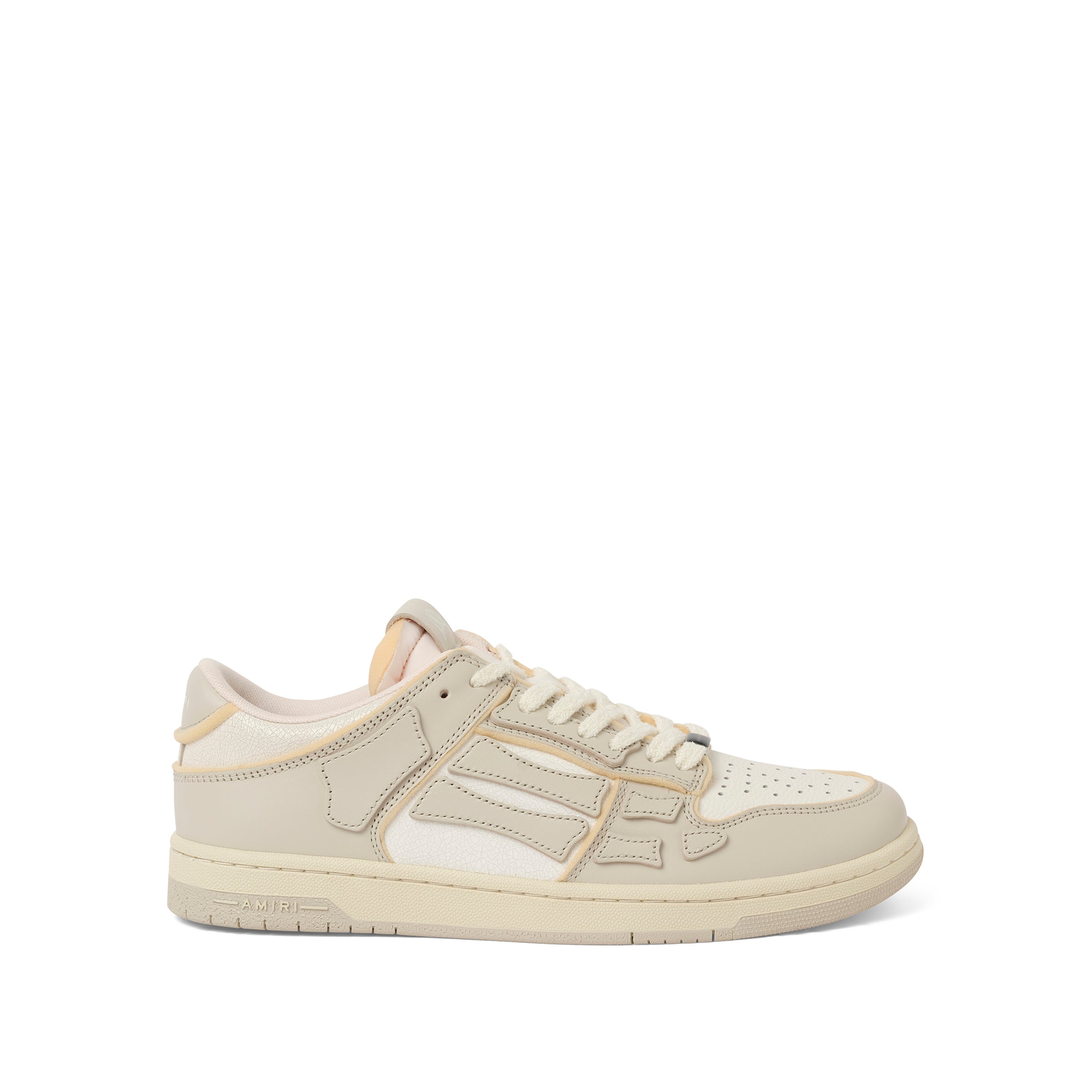 Collegiate Skeleton Sneaker in Birch/White