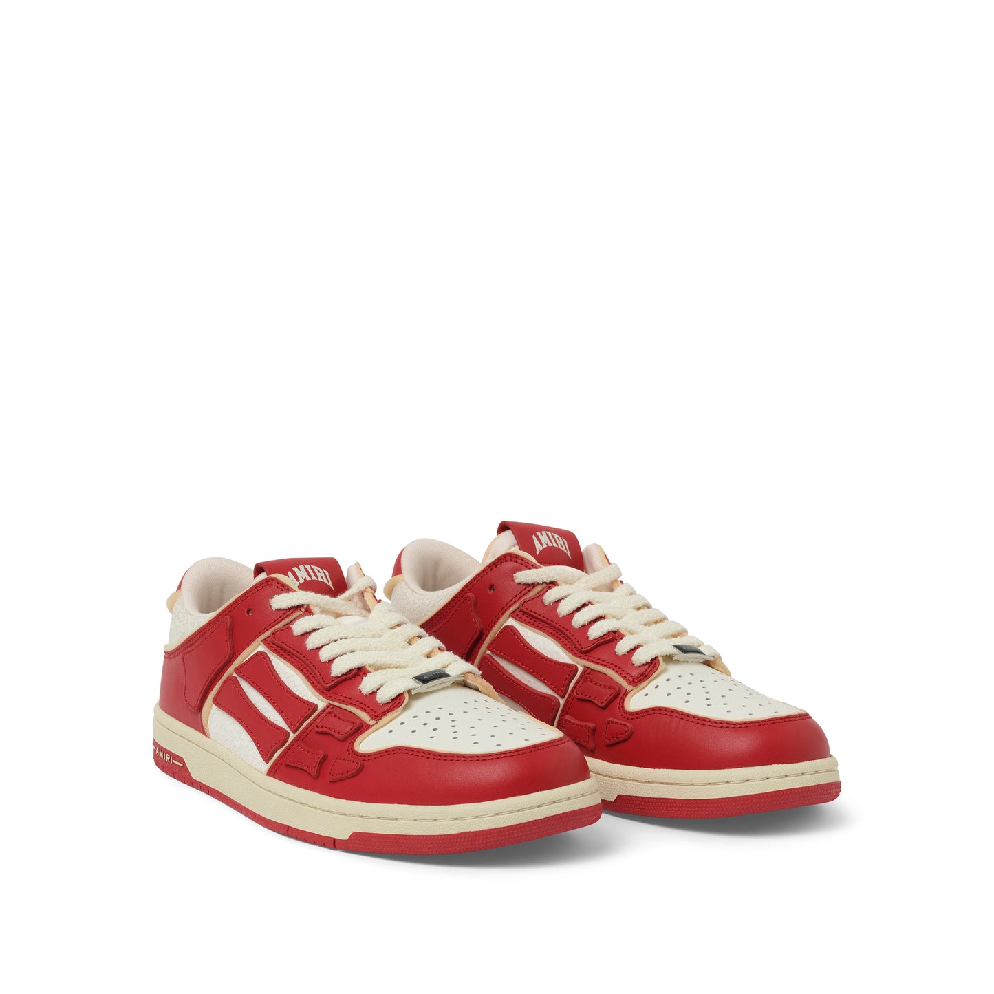 Collegiate Skeleton Sneaker in Red/White