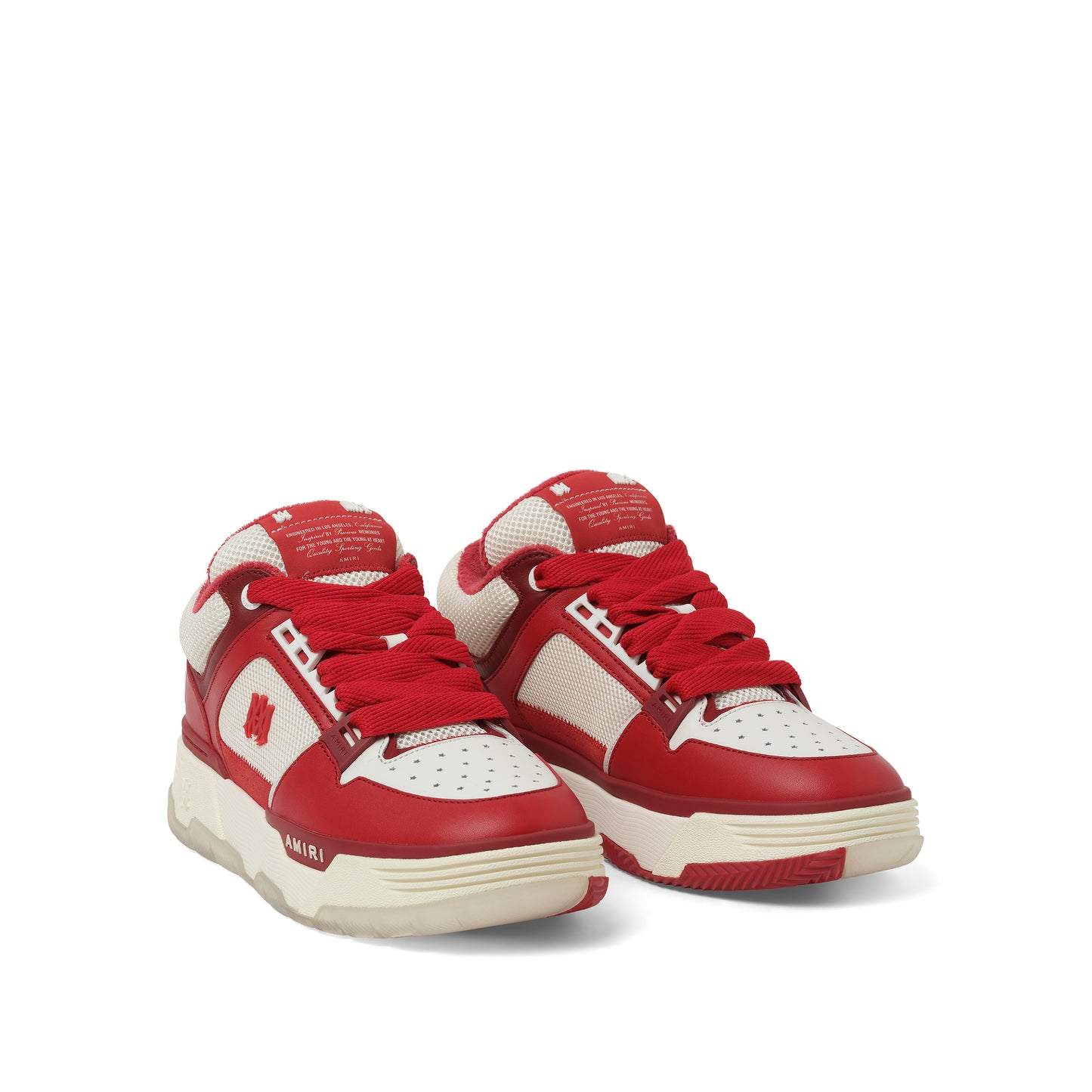 MA-1 Sneaker in Alabaster/Red