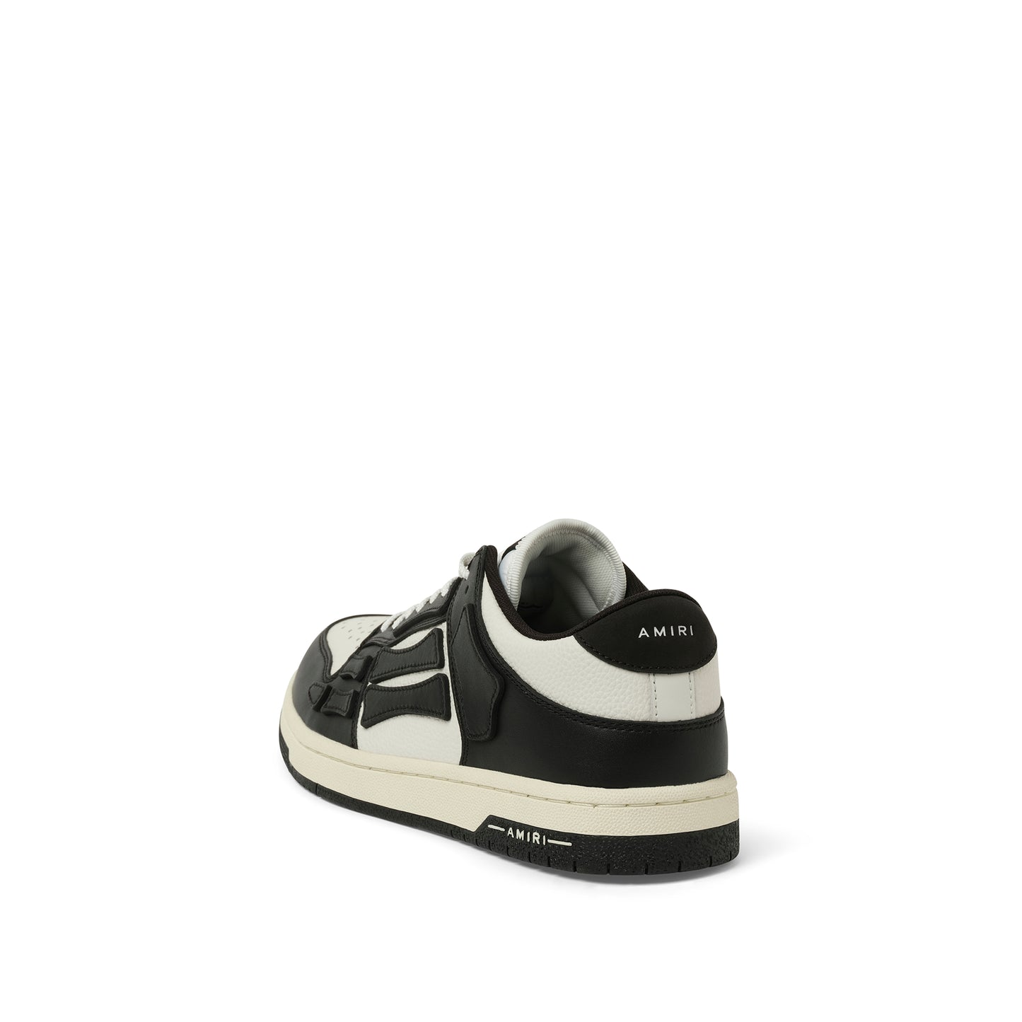 Skeleton Low Sneaker in Black/White