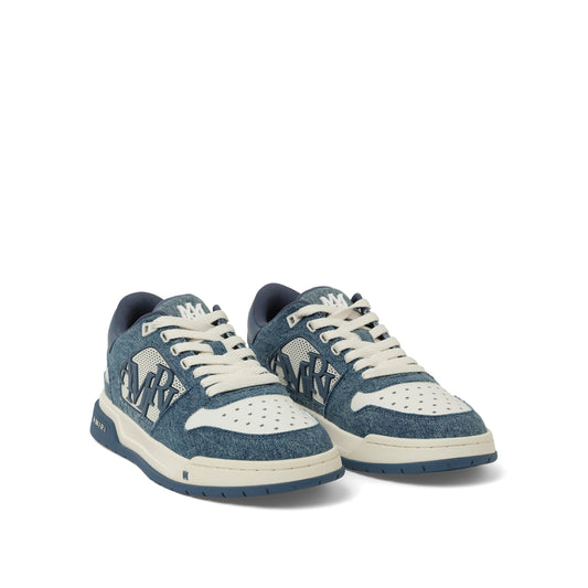 Vintage Denim Classic Low Sneaker in Washed Indigo